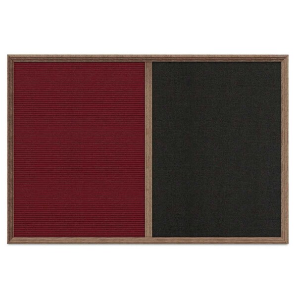 Enclosed Corkboard, 1 Door, 24"x36", 4" Fra
